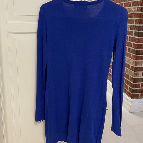 Michael Kors Blue Sweater Dress Long Sleeves Round Neck Size XS - Picture 6 of 8